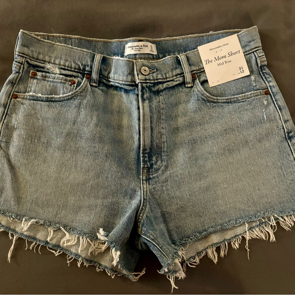 Abercrombie & Fitch Light Blue Jean Shorts
